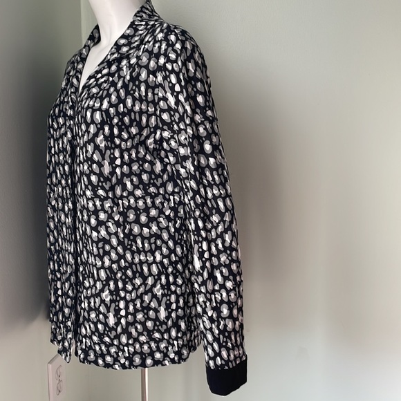 Cosabella Leopard Long Sleeve Pajama Top - Picture 4 of 8